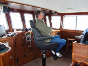Dale at the helm
